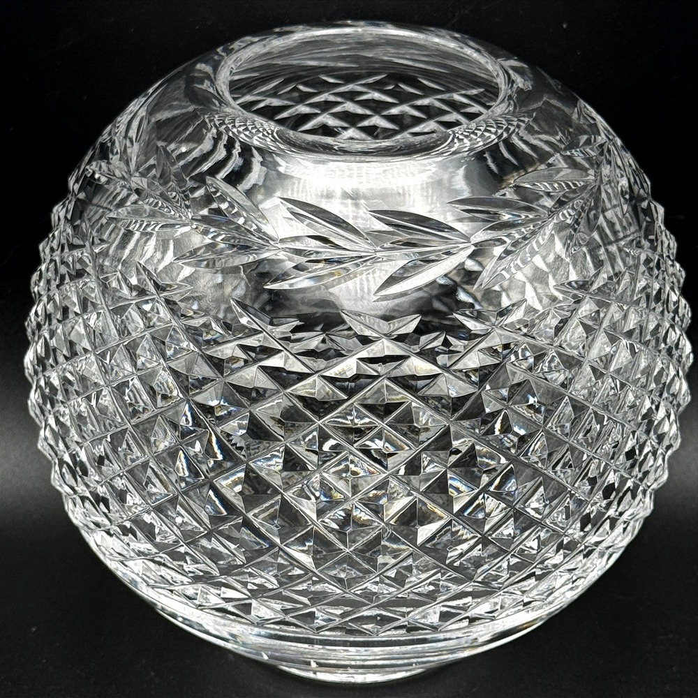 Vintage Waterford Lismore Rose Bowl Cut Crystal Centerpiece Gothic Mark Ireland - Picture 11 of 13